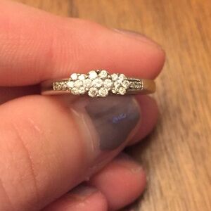 Zales White Gold Diamond Ring